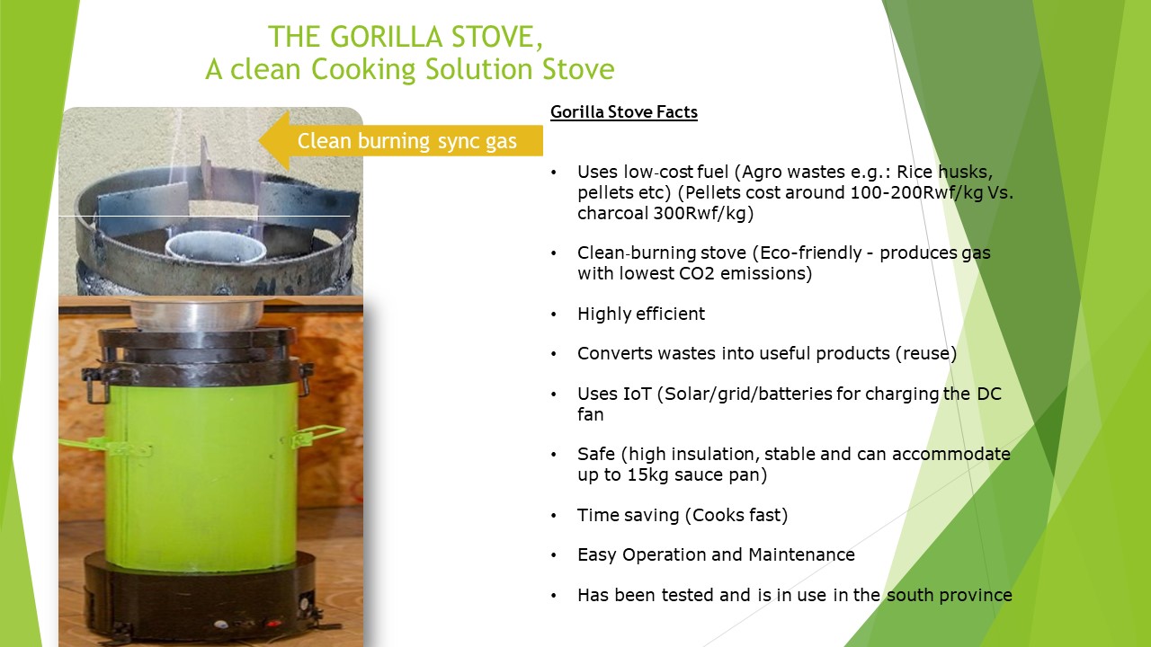 Gorilla Stove clean syngas burning and product features