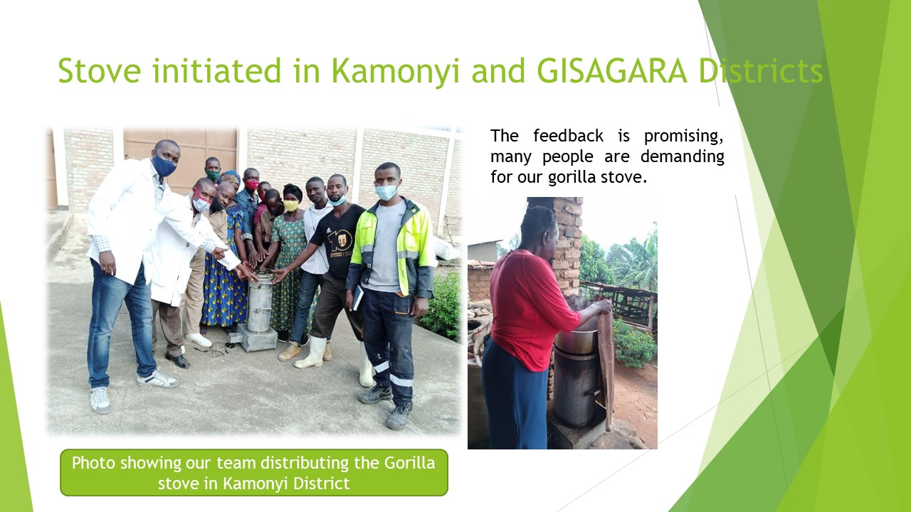 Stove distribution in Kamonyi and use in Gisagara
