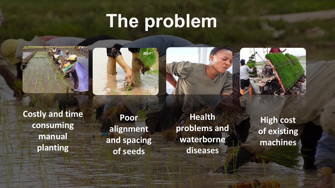 Manual planting costs, poor spacing and health risks