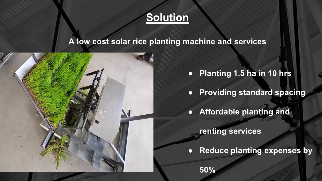 BEYI solar rice planting machine prototype