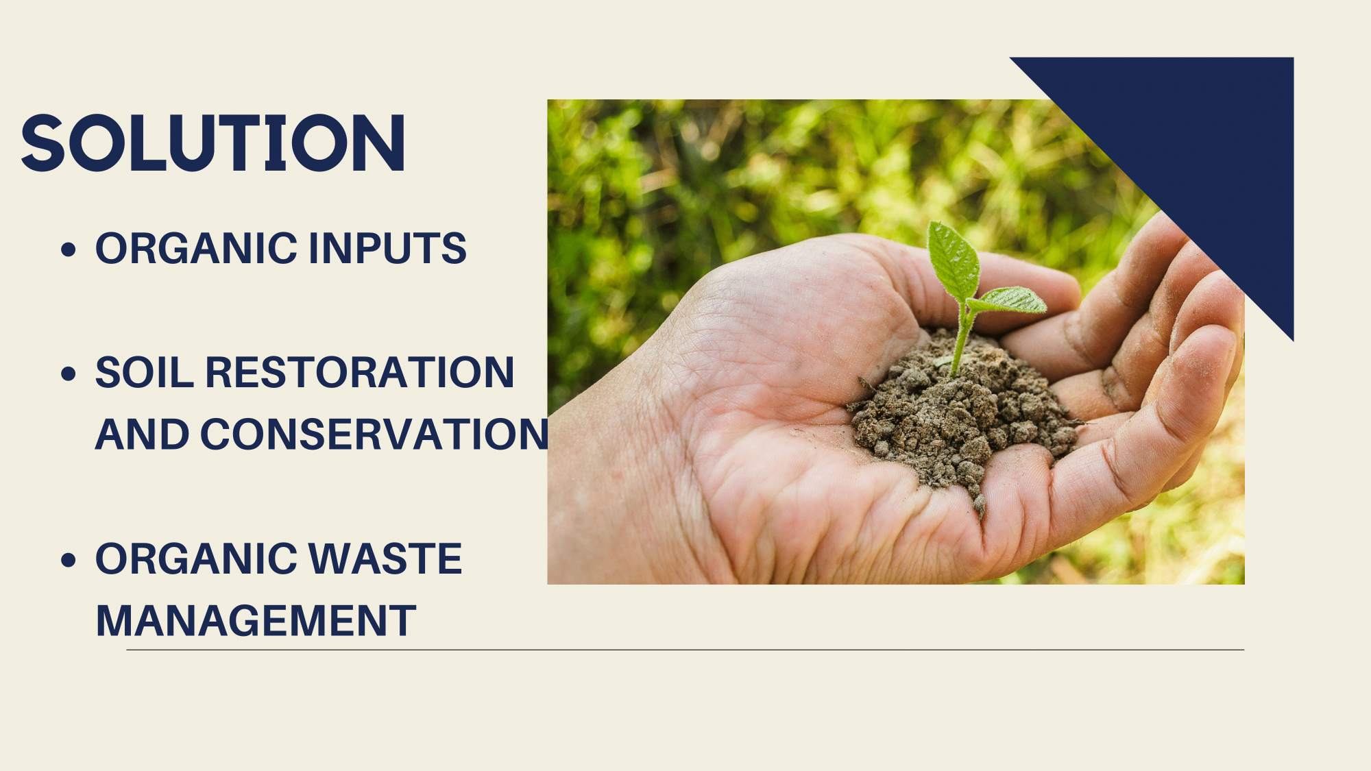 Organic inputs, soil restoration and waste management solution
