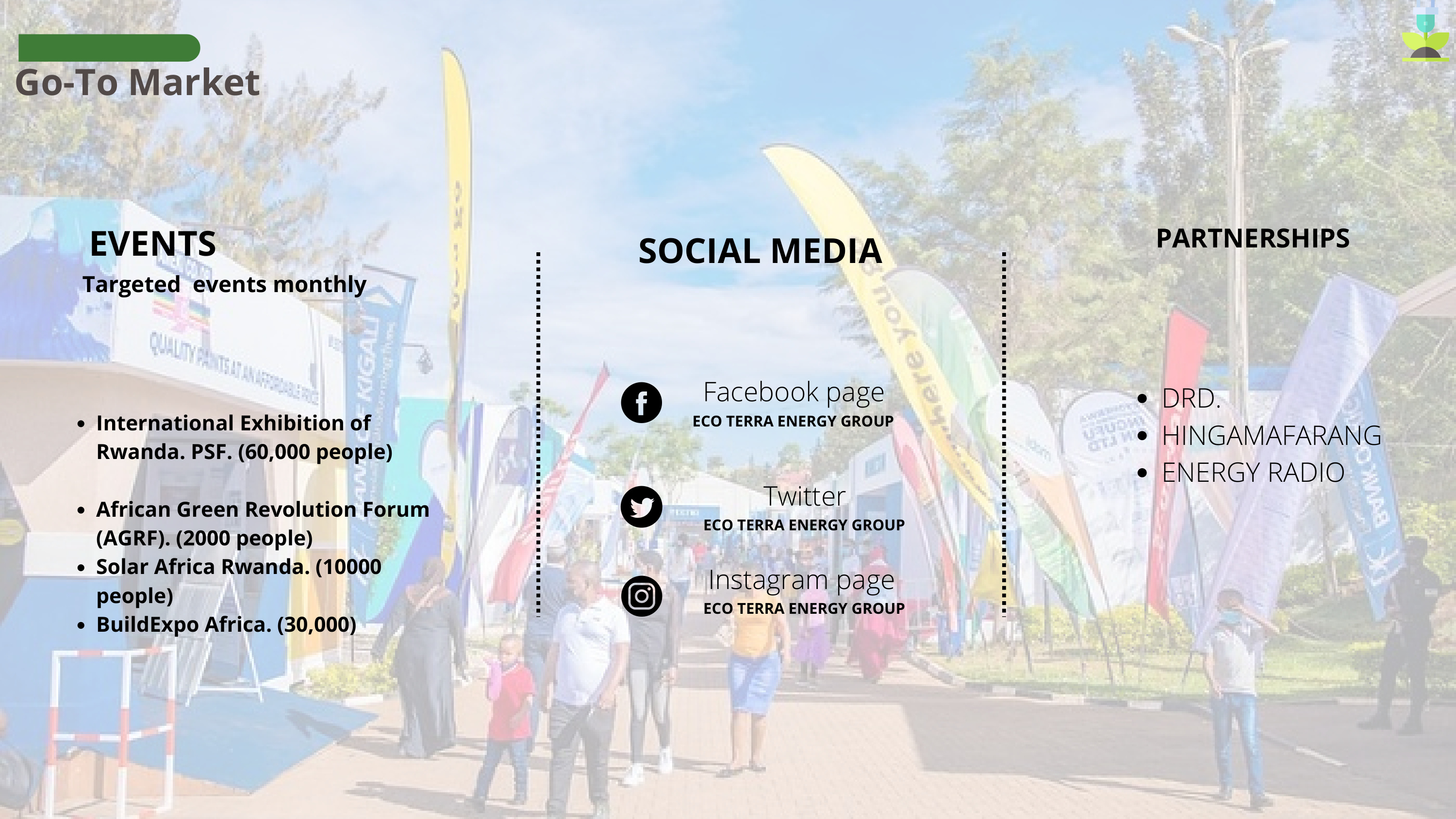 Events, social media and partnership go-to-market strategy