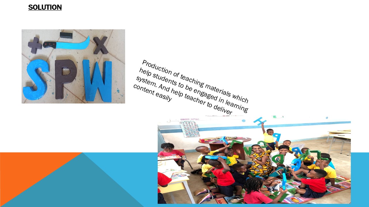 Students and teachers using 3D teaching materials in classroom