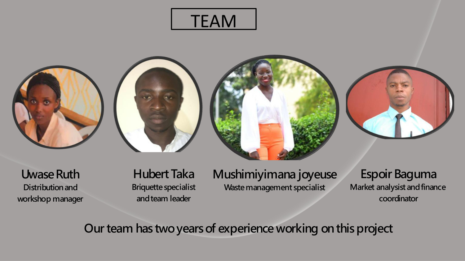 UBWENGE project team
