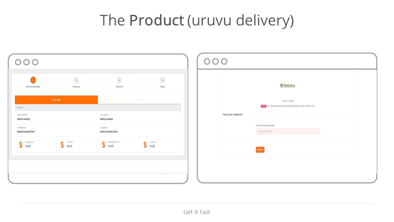 Uruvu Delivery booking and shipment tracking