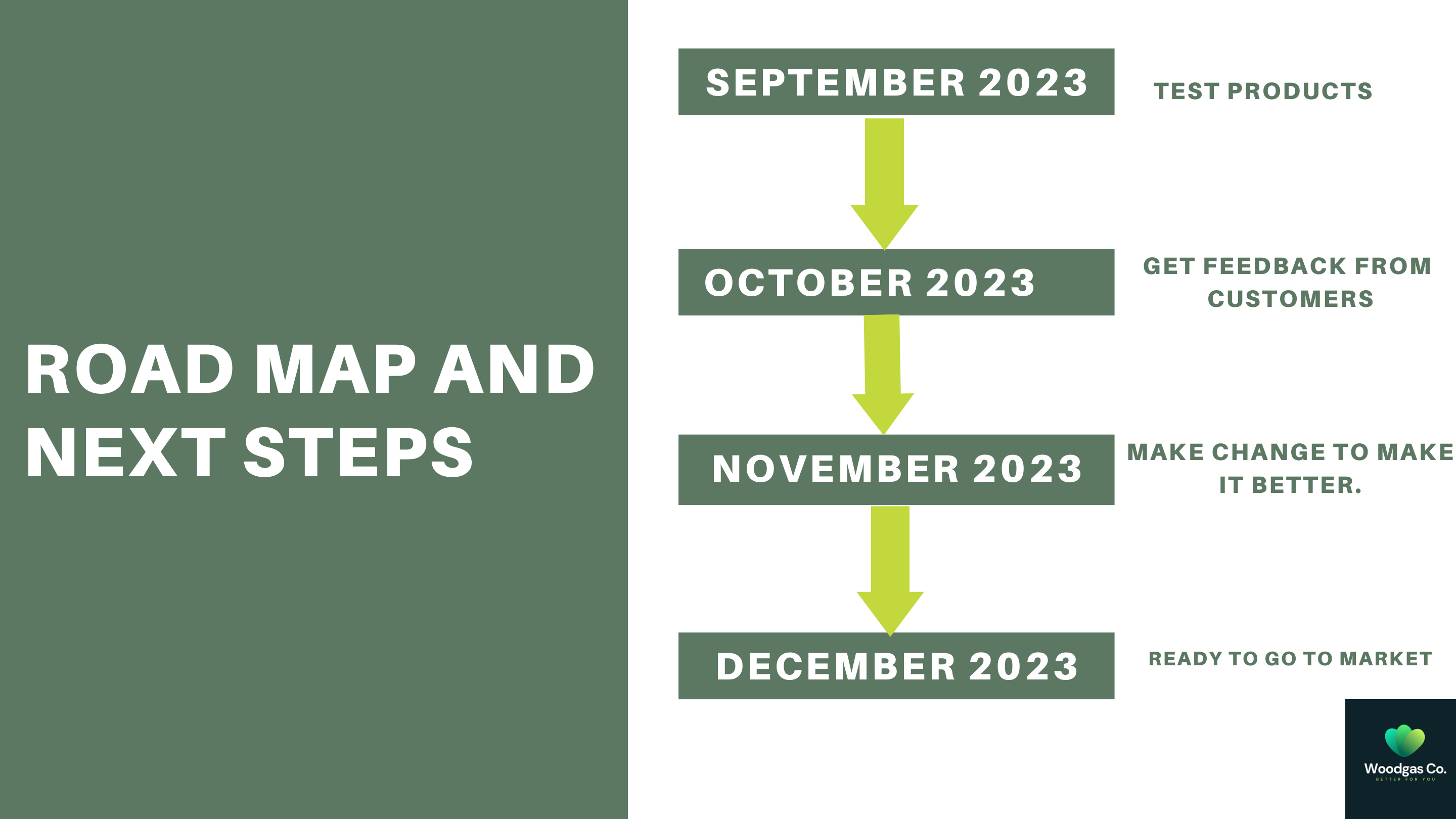 Roadmap from product testing to market launch